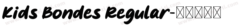 Kids Bondes Regular字体转换